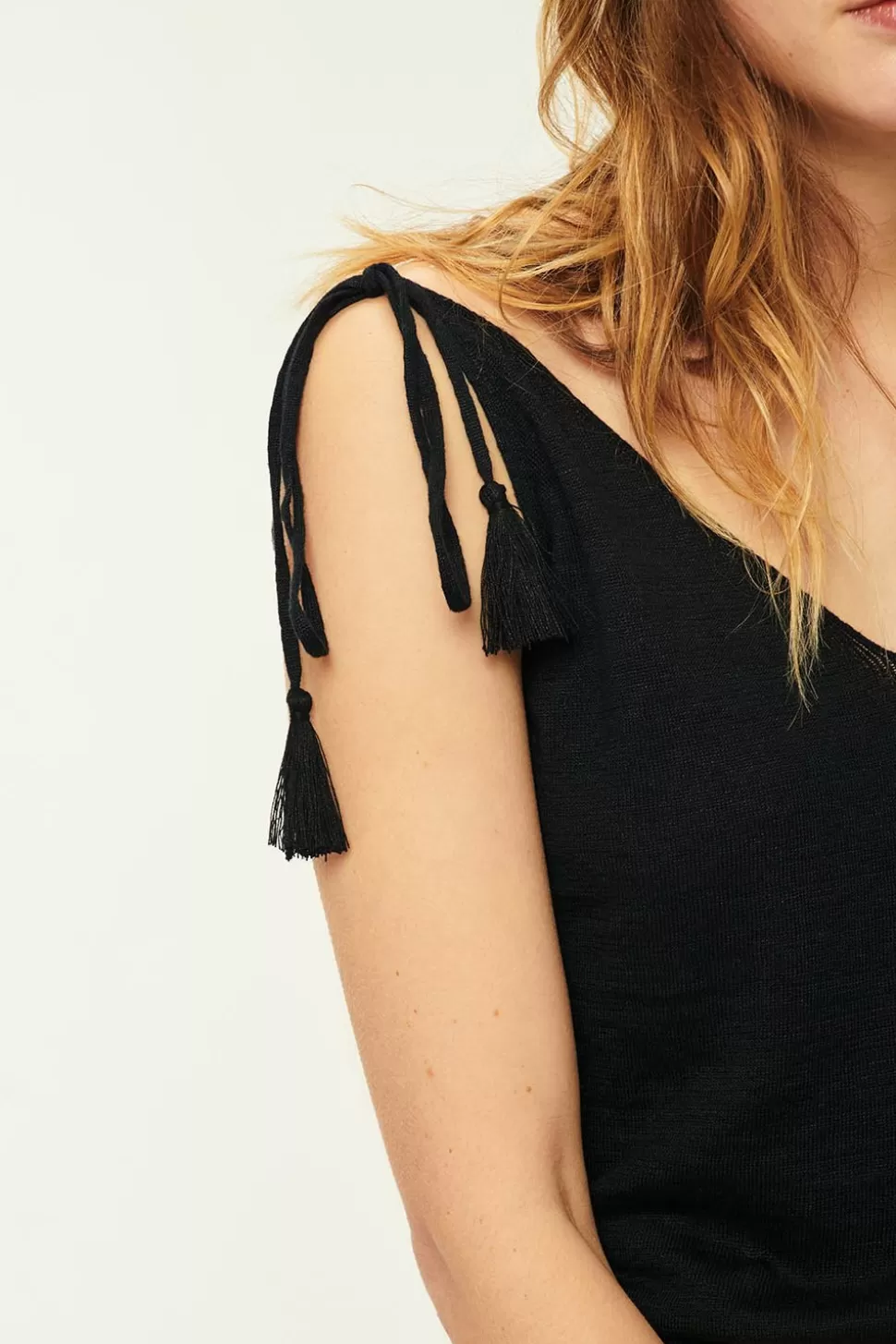 Aldo Noir Top | Des Petits Hauts Fashion