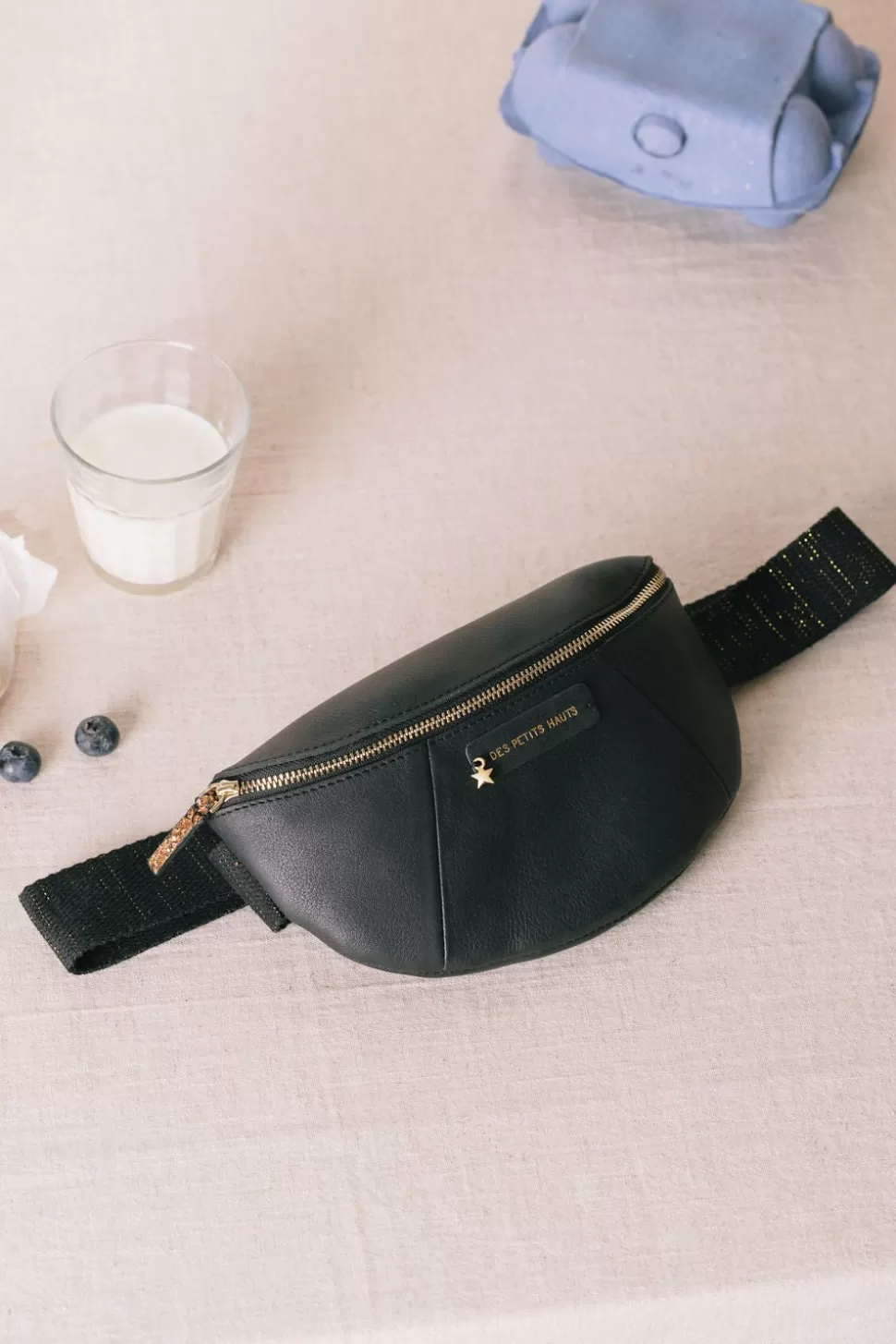 Black Pony Bumbag | Des Petits Hauts Flash Sale