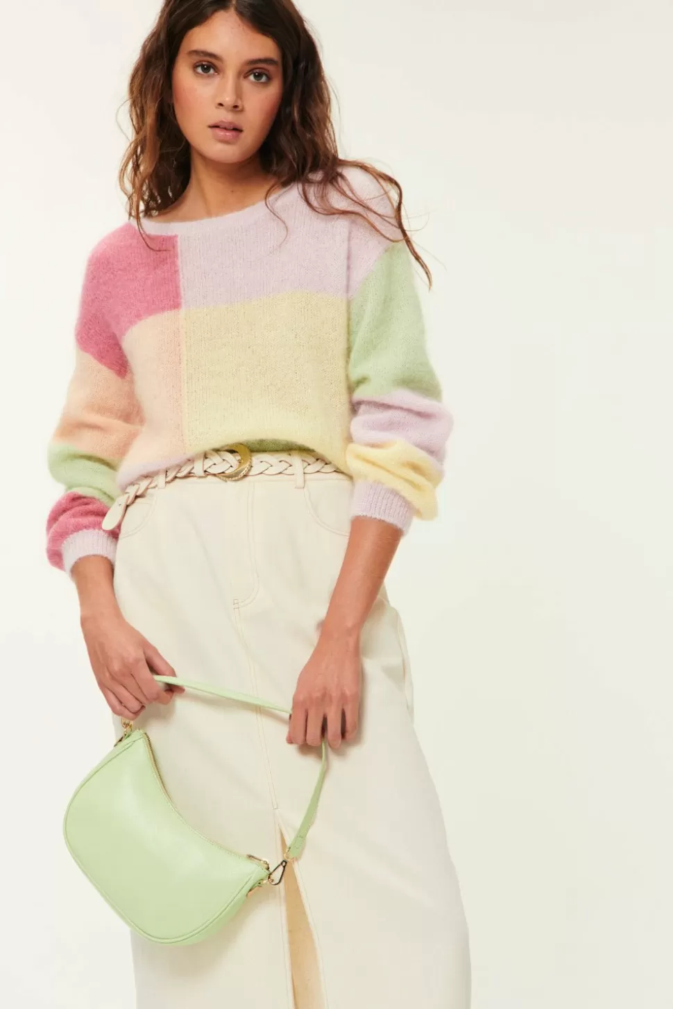 Bradley Mohair Multico Jumper | Des Petits Hauts Flash Sale