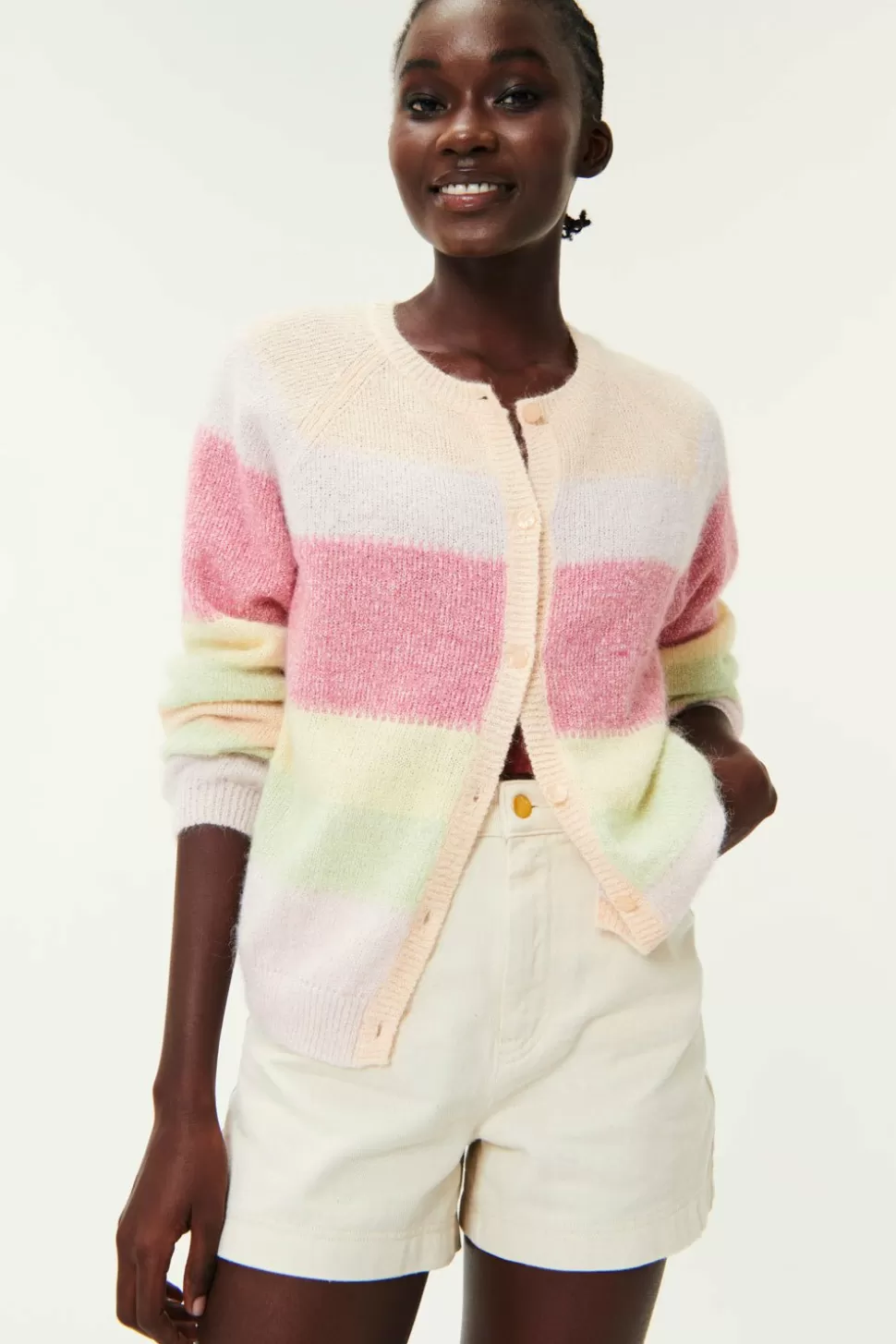 Brutus Santal/Lassi Cardigan | Des Petits Hauts New