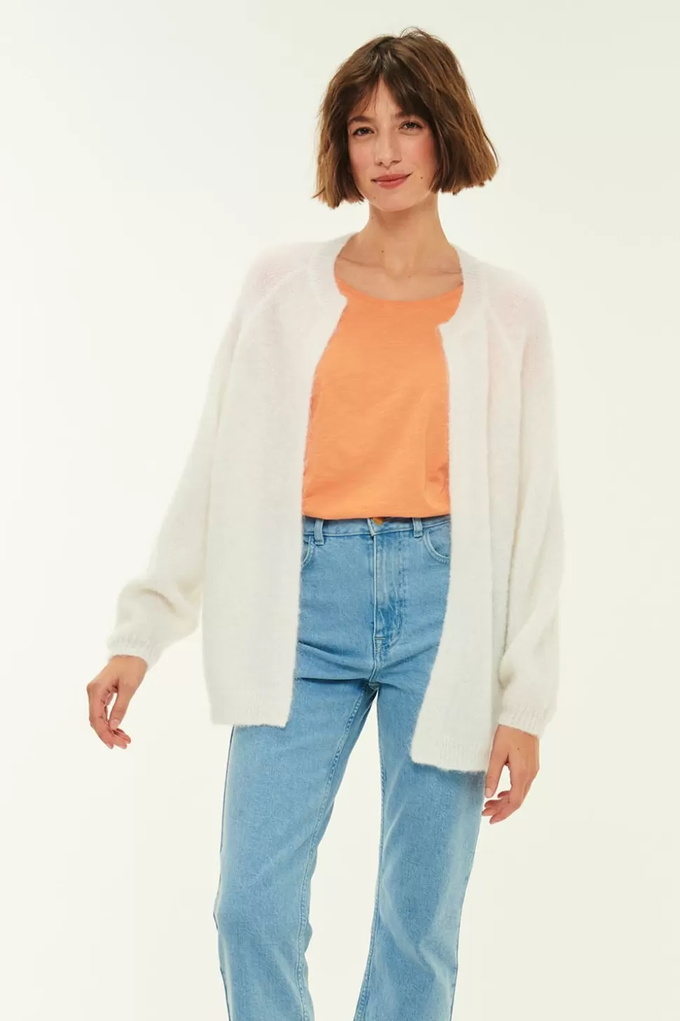 Bulotin Ecru Cardigan | Des Petits Hauts Shop