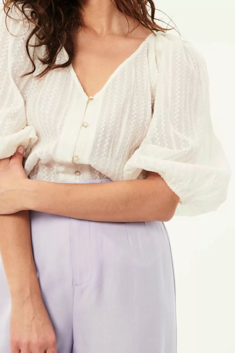 Ezekiel Ecru Blouse | Des Petits Hauts Online