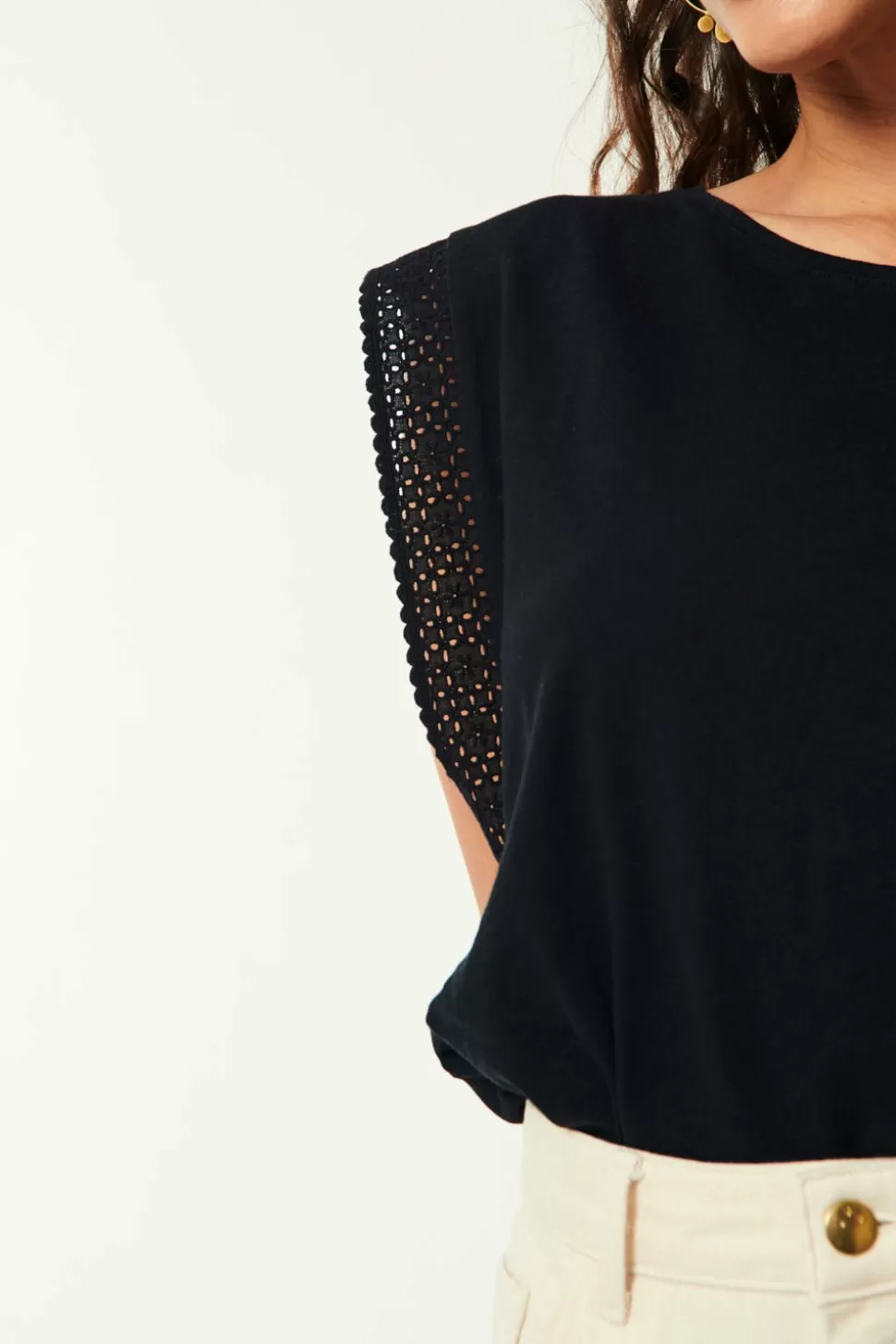 Helena Noir Vest Top | Des Petits Hauts Hot