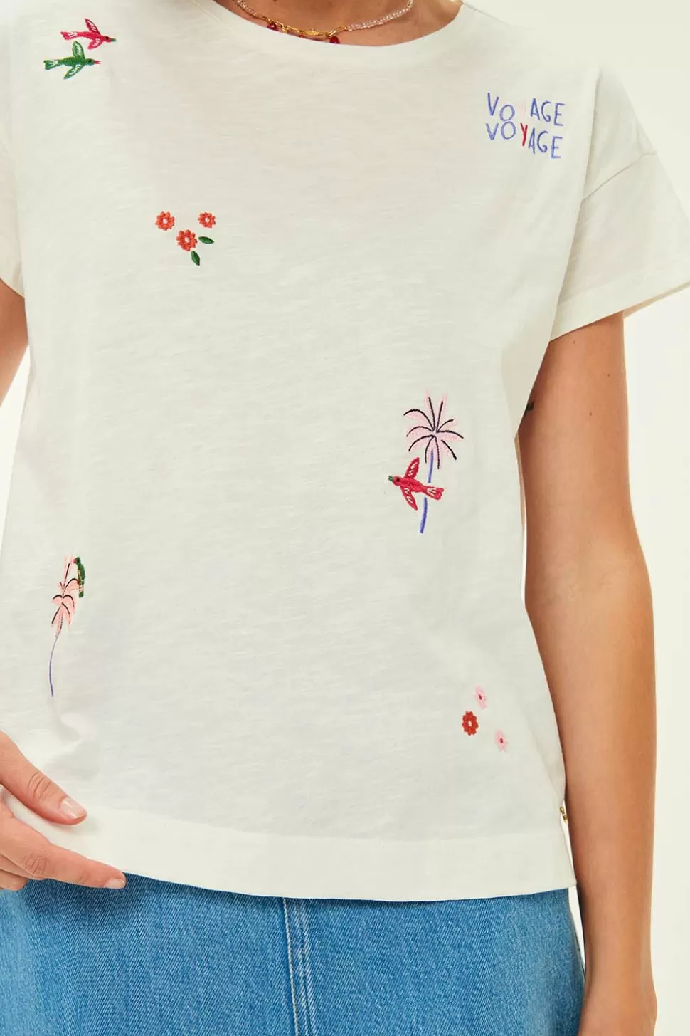 Joris Ecru T-Shirt | Des Petits Hauts Clearance