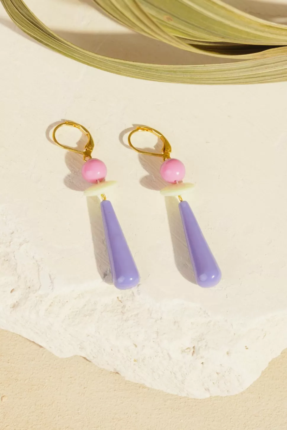 Orielle Figue/Santal Earrings | Des Petits Hauts Best Sale