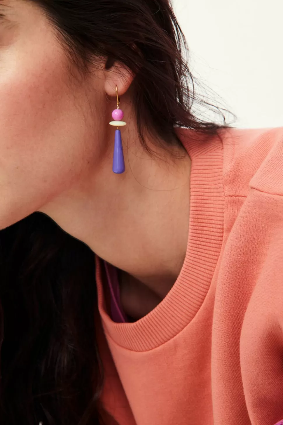 Orielle Figue/Santal Earrings | Des Petits Hauts Best Sale