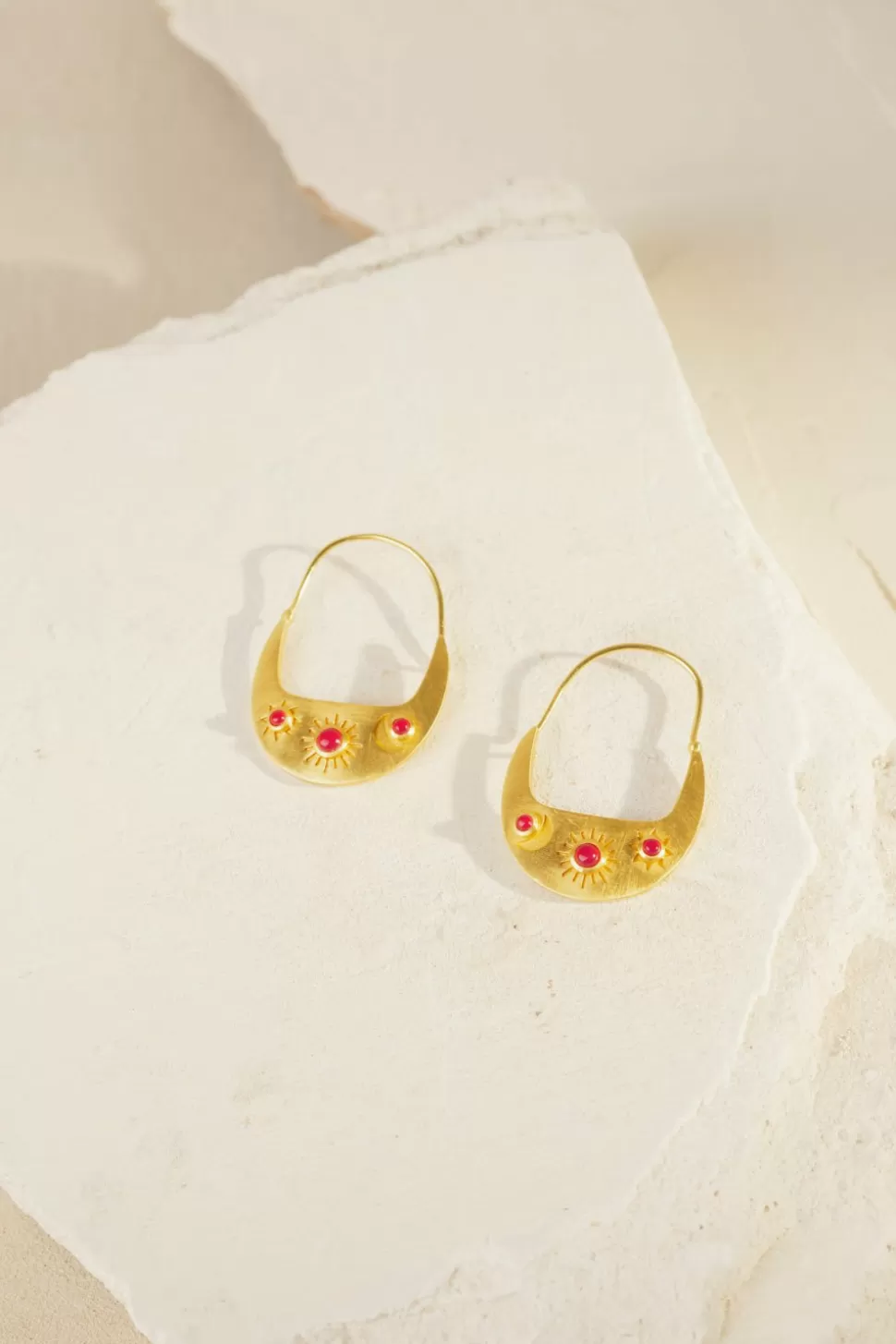 Pampa Agathe Fushia Earrings | Des Petits Hauts Hot