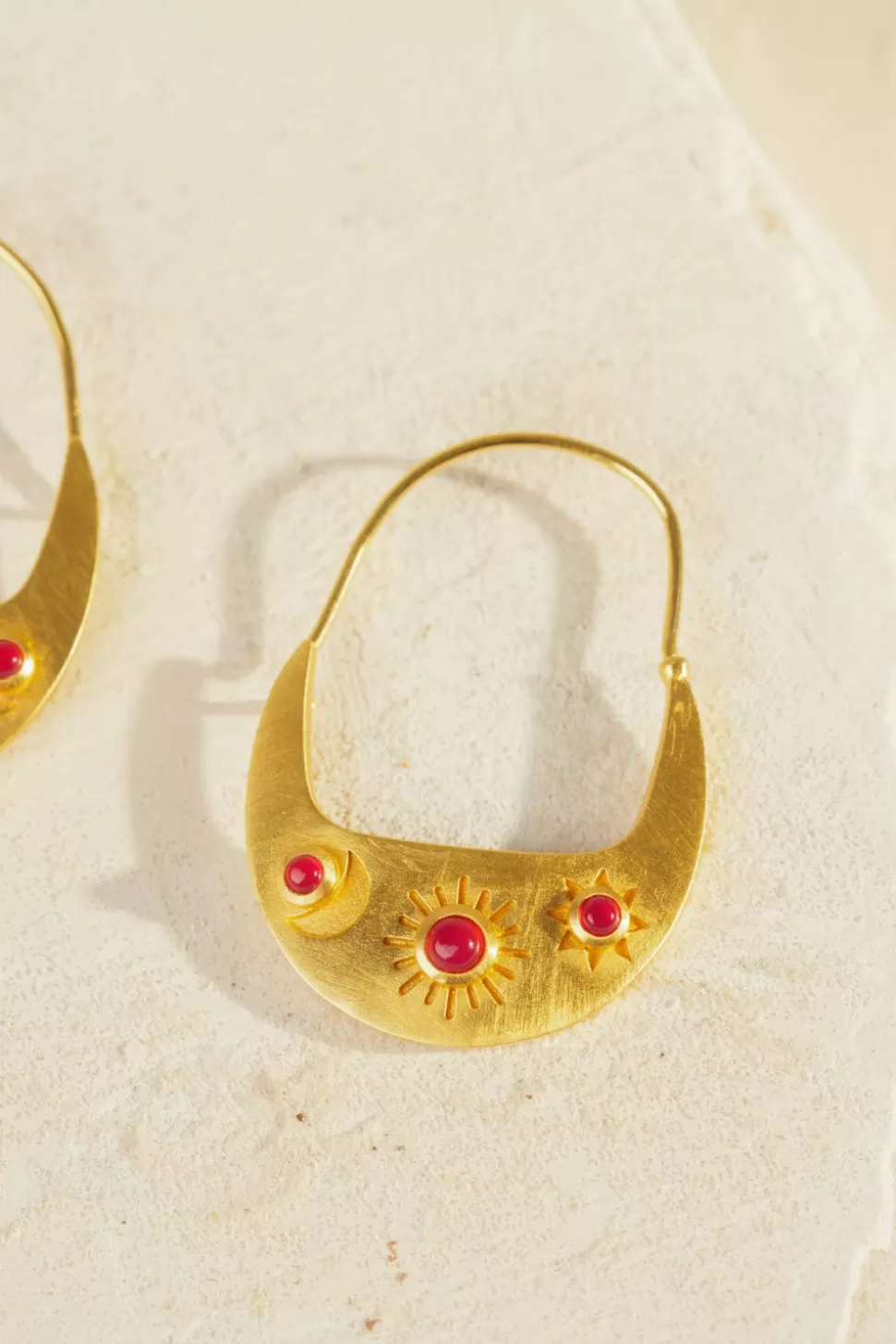 Pampa Agathe Fushia Earrings | Des Petits Hauts Hot