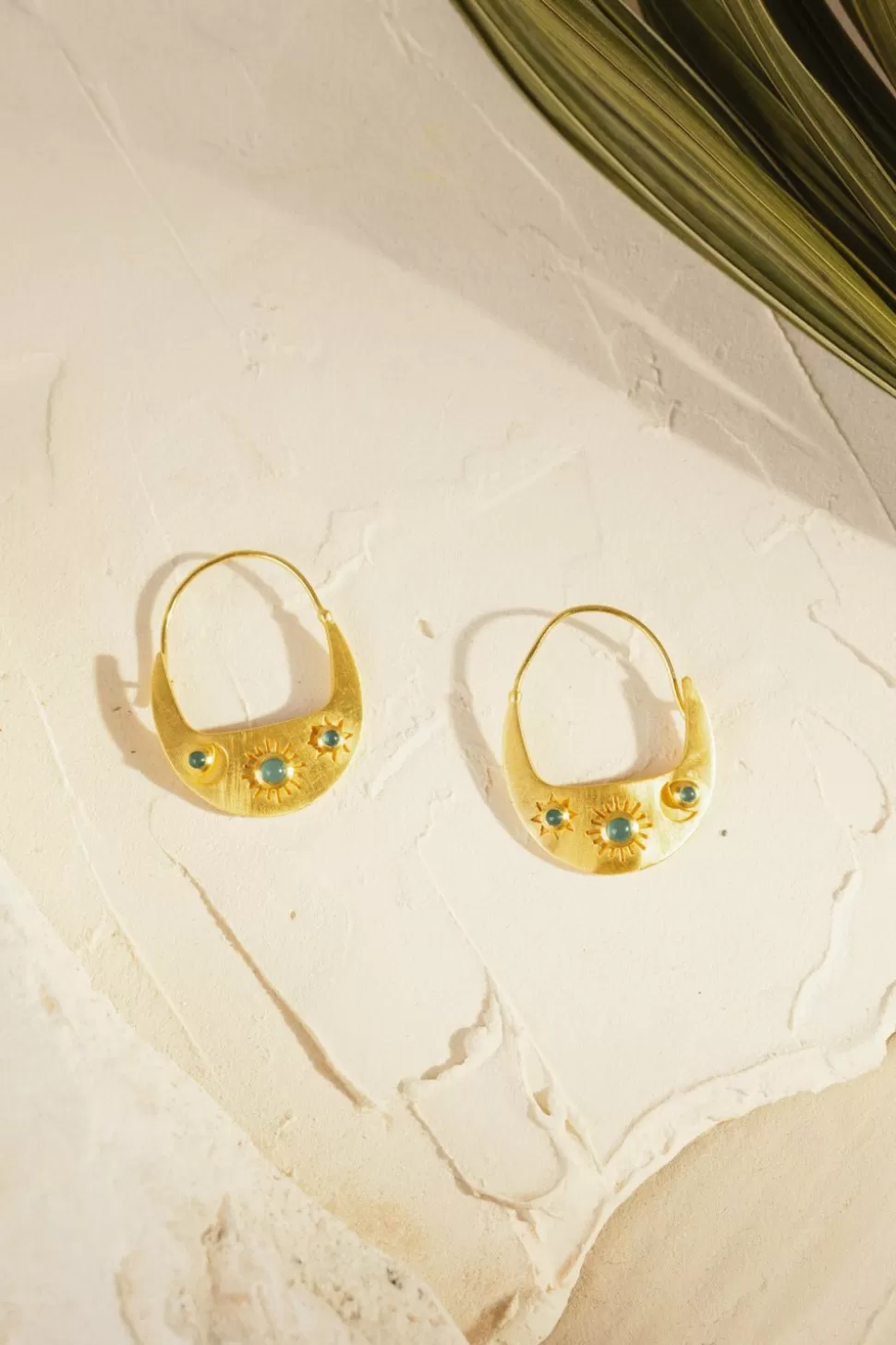 Pampa Onyx Vert Earrings | Des Petits Hauts Discount