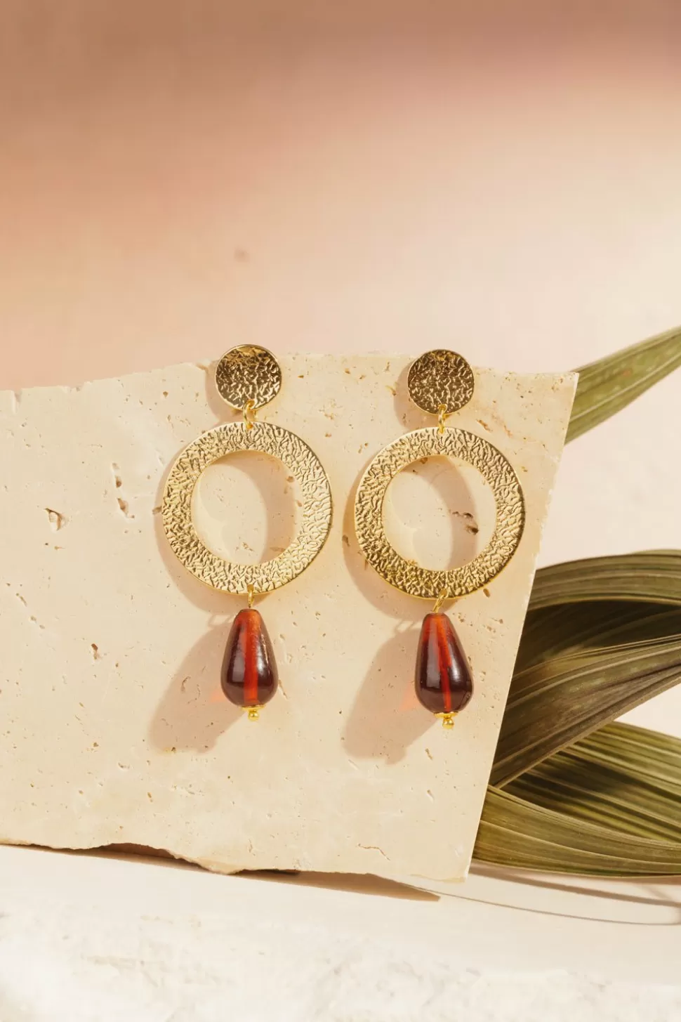 Panelle Or/Pecan Earrings | Des Petits Hauts Clearance