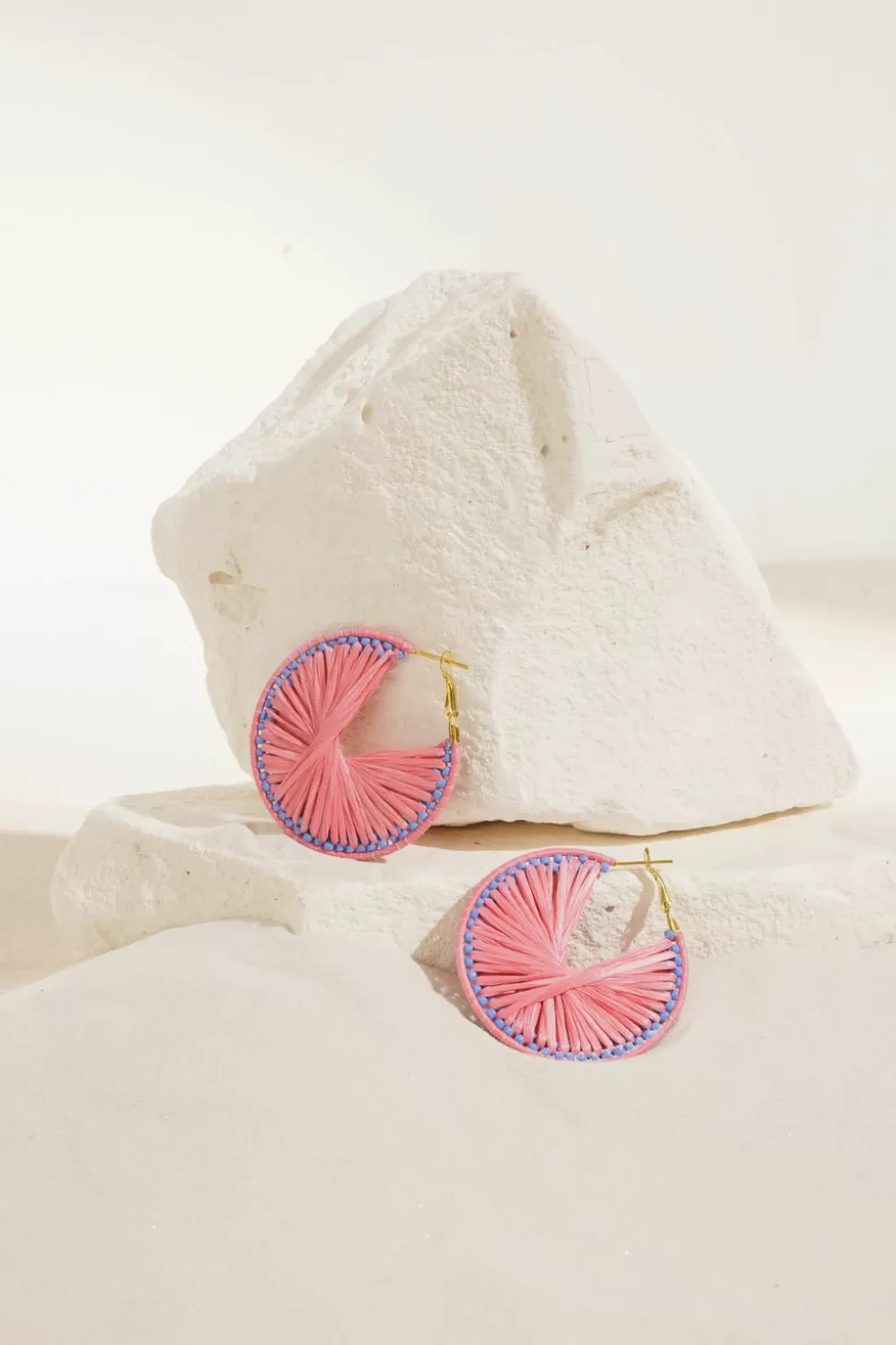 Pitchata Rose/Bleu Earrings | Des Petits Hauts New