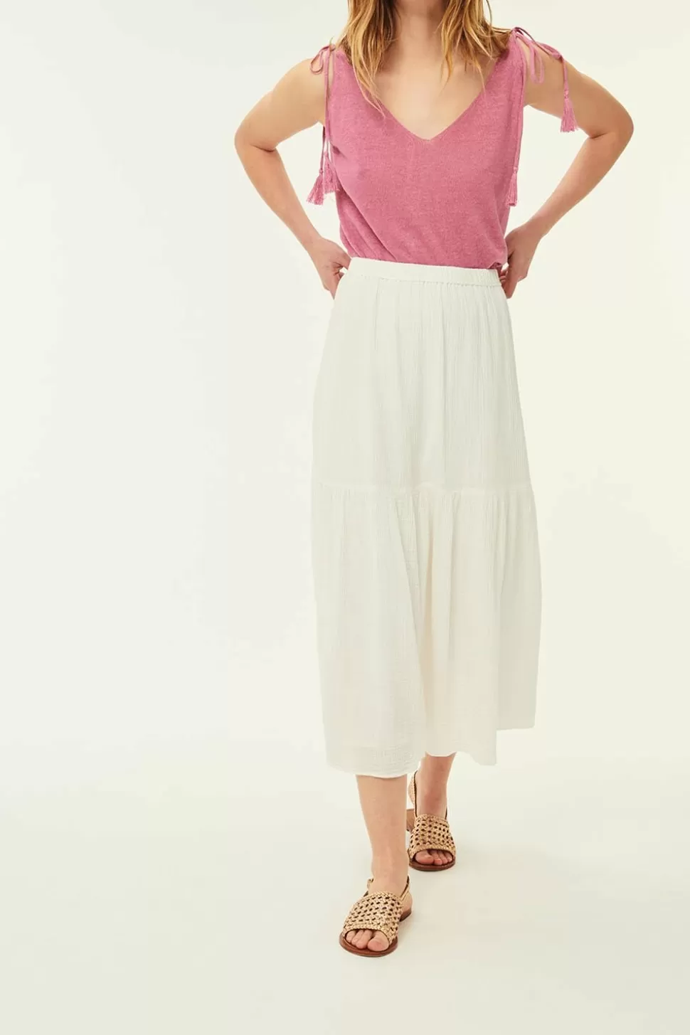 Rosanne Ecru Skirt | Des Petits Hauts Store