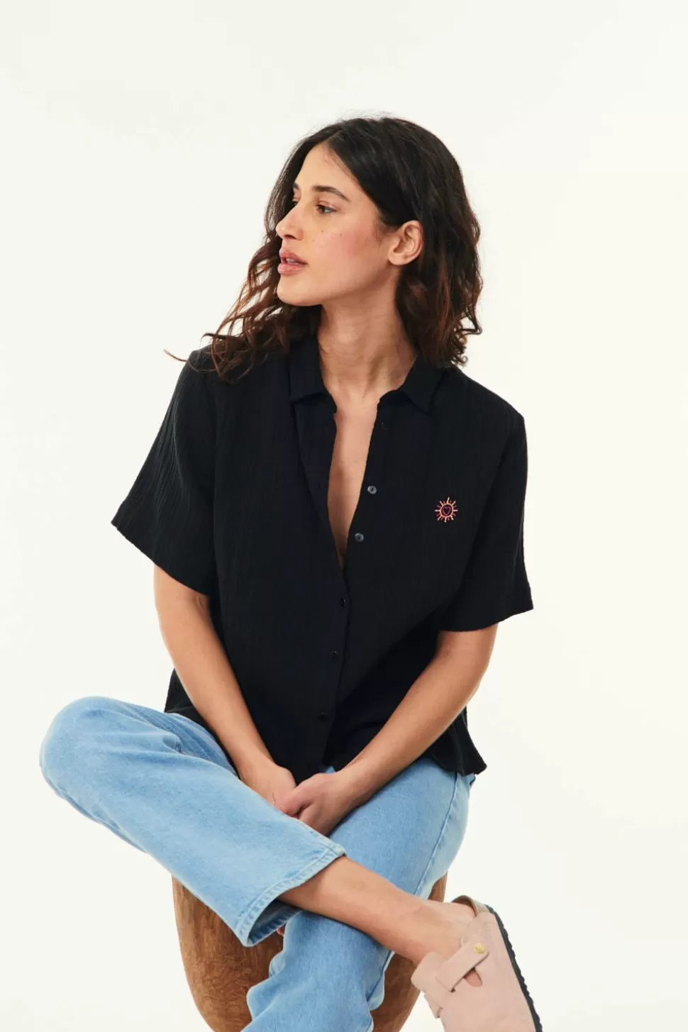 Rosy Noir Shirt | Des Petits Hauts Cheap