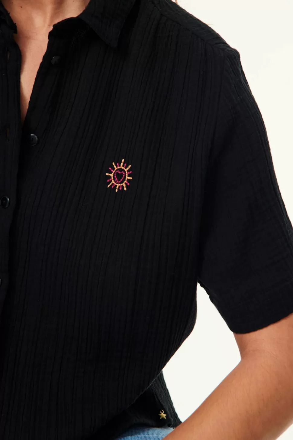 Rosy Noir Shirt | Des Petits Hauts Cheap