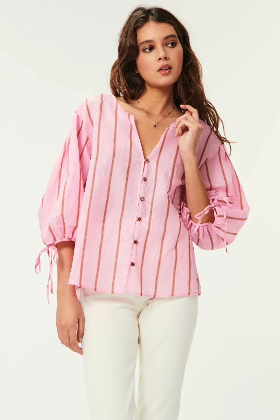 Sancho Rayure Sienna Blouse | Des Petits Hauts Shop