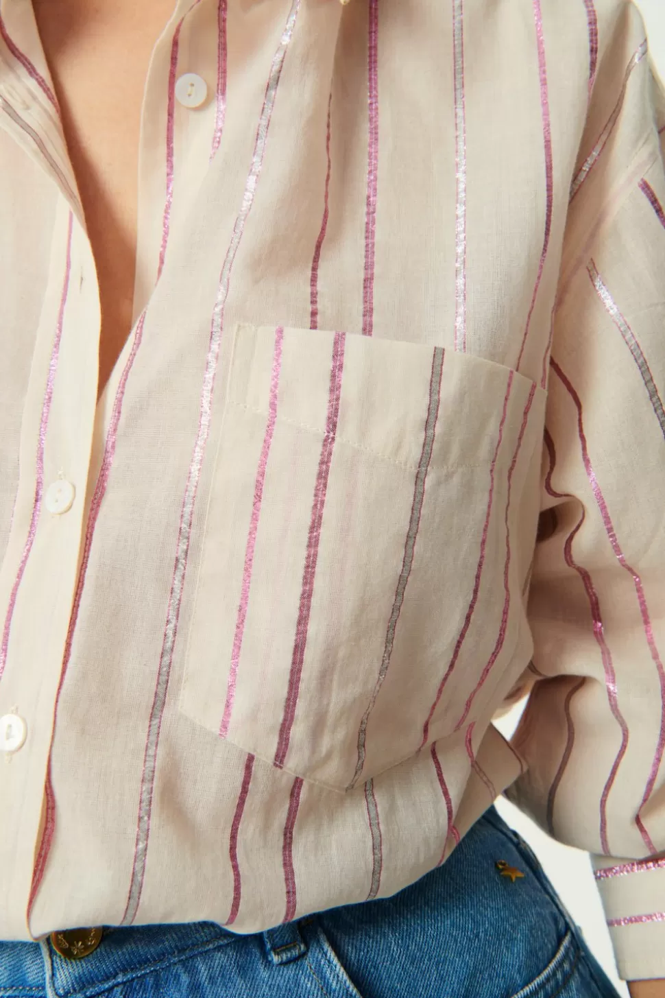 Selma Rayure Dili Shirt | Des Petits Hauts Online