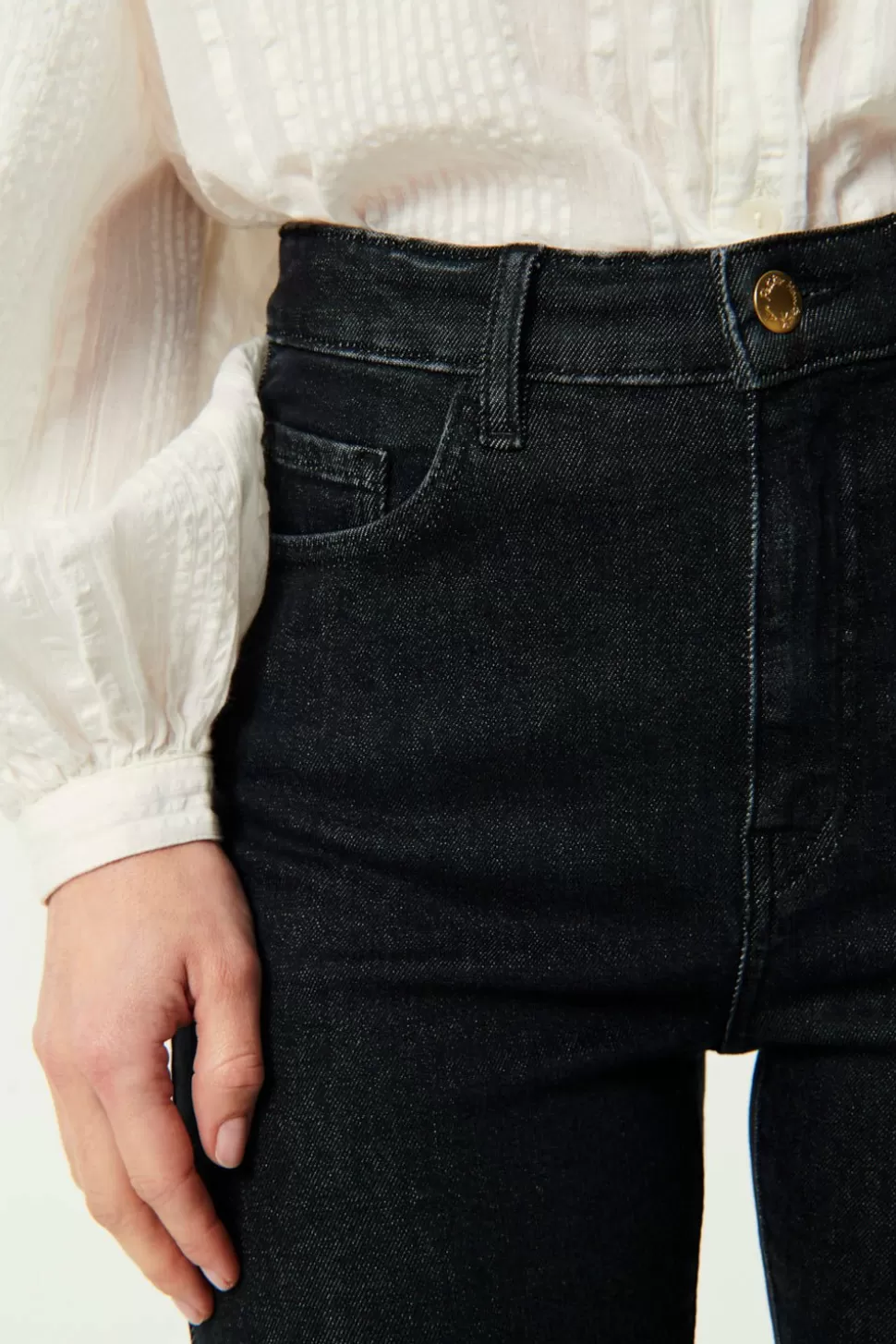 Stonewashed Black Lulu Jeans | Des Petits Hauts Hot