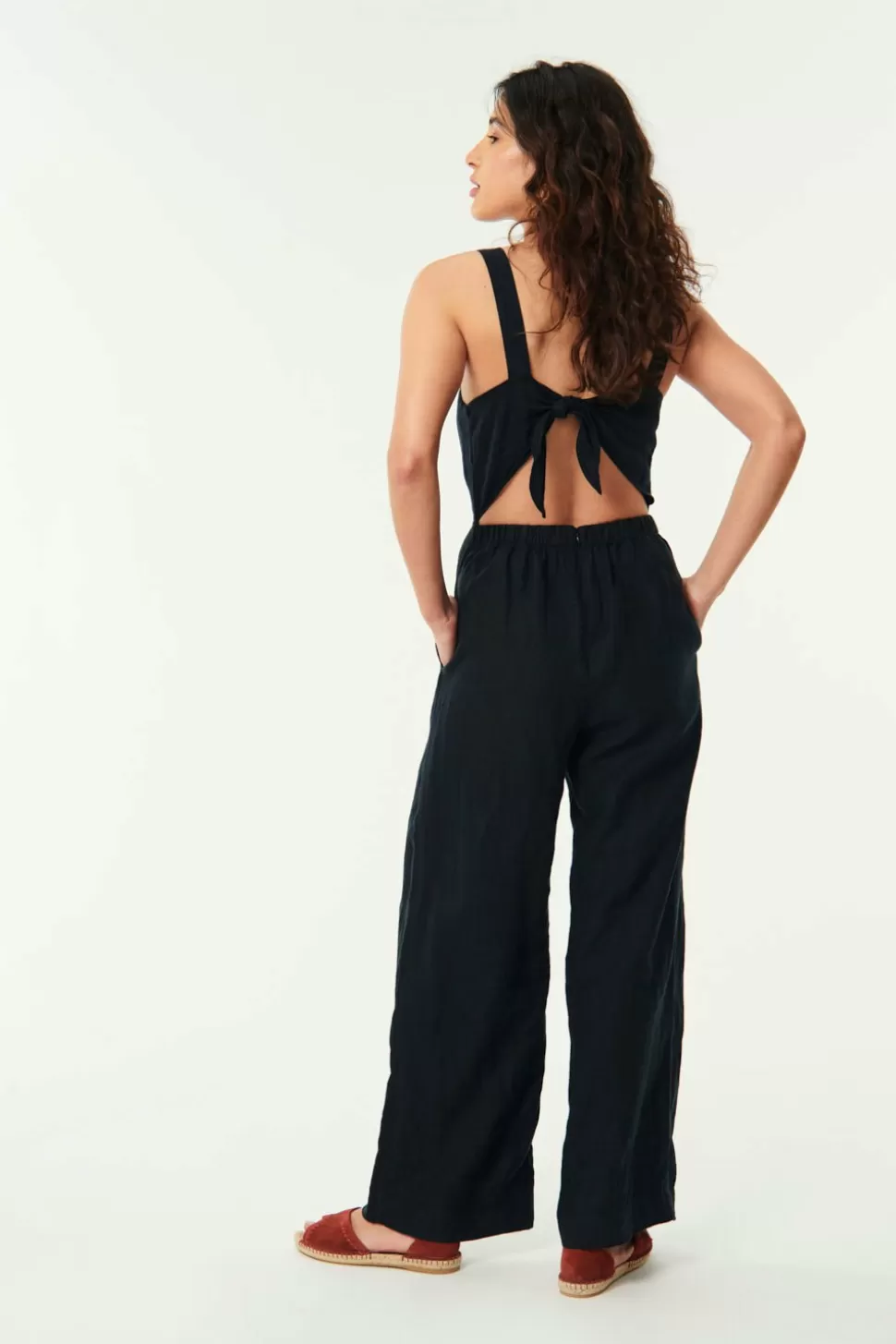 Verlin Noir Jumpsuit | Des Petits Hauts Online