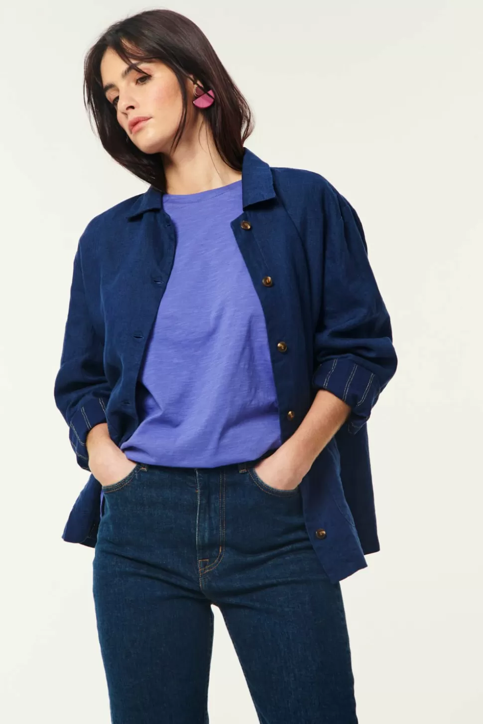 Vermon Indigo Jacket | Des Petits Hauts Cheap