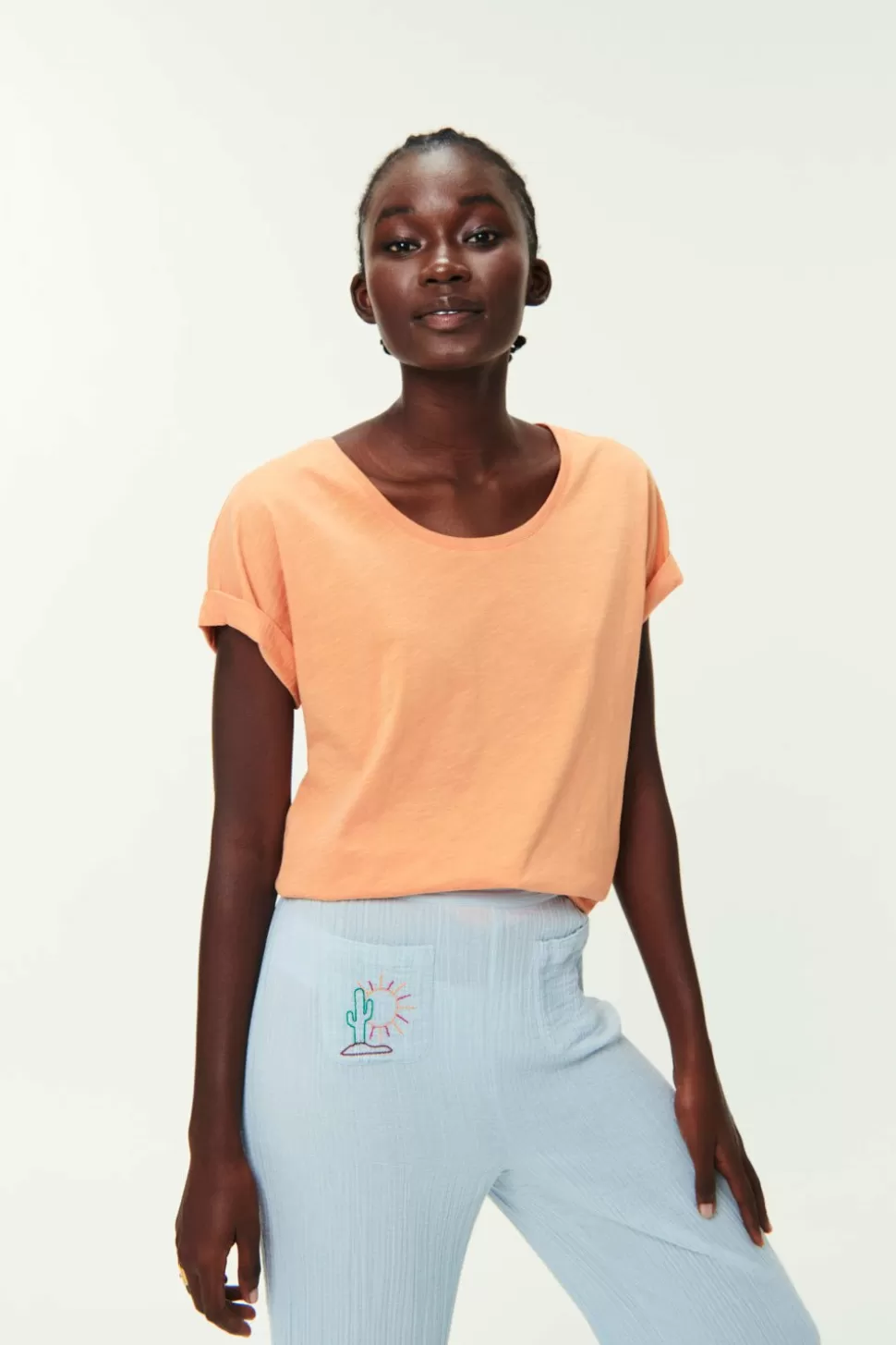 Zaelia Mango T-Shirt | Des Petits Hauts Sale