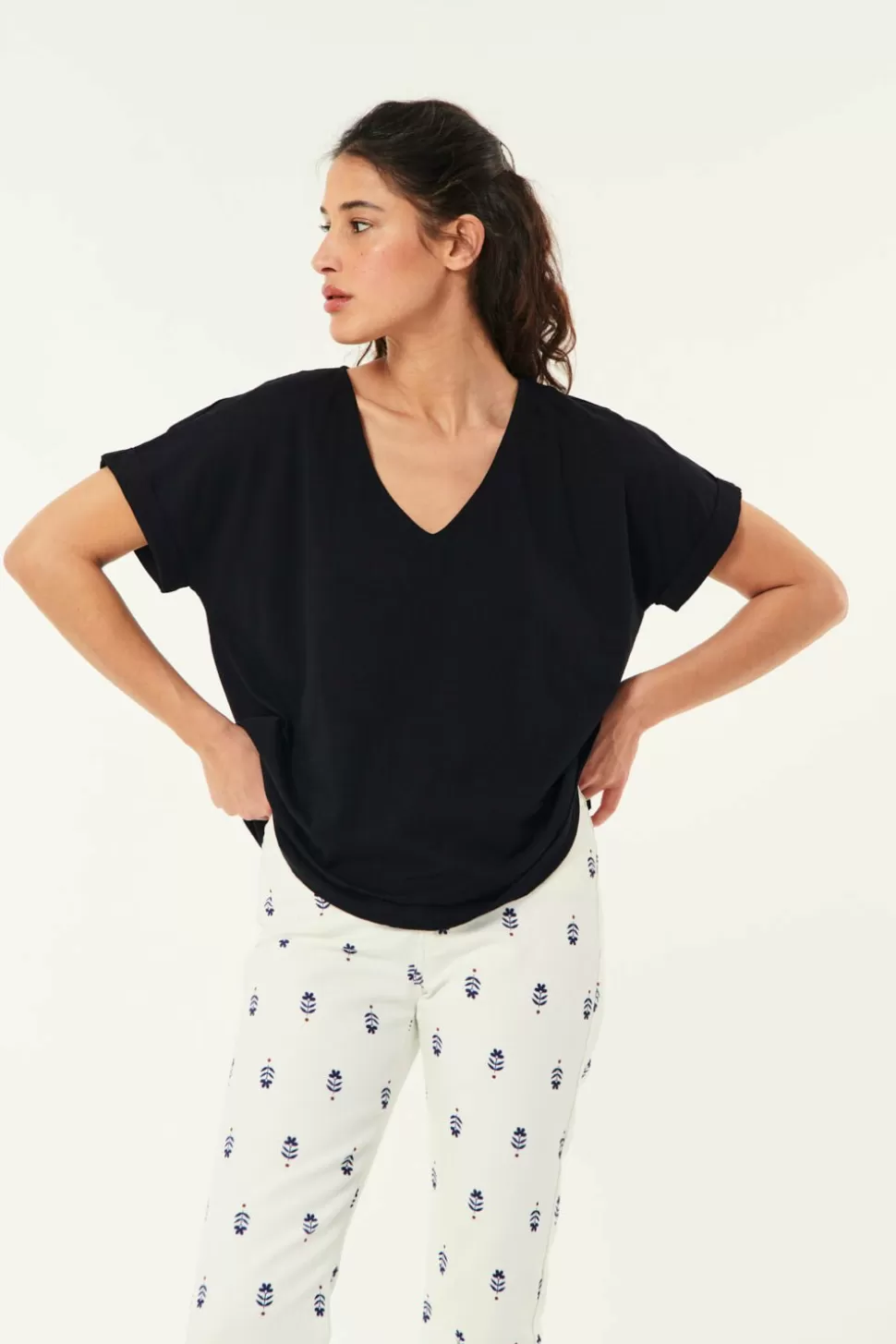 Zaeline Noir T-Shirt | Des Petits Hauts Shop